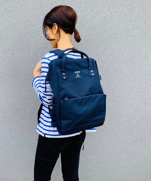 anello(アネロ)の「anello GRANDE/ SPS がばっと開く 口金 バックパック / GU-B3013(バックパック/リュック・レディース・ネイビー/ブルー系その他/ベージュ/ライトグレー/マスタード/ブラック/ピンク/グレー/その他/グレー系その他/ブラック系その他・ONESIZE)」の8枚目の写真