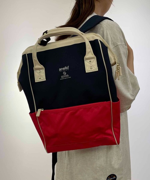 anello(アネロ)の「anello GRANDE/ SPS がばっと開く 口金 バックパック / GU-B3013(バックパック/リュック・レディース・ネイビー/ブルー系その他/ベージュ/ライトグレー/マスタード/ブラック/ピンク/グレー/その他/グレー系その他/ブラック系その他・ONESIZE)」の11枚目の写真