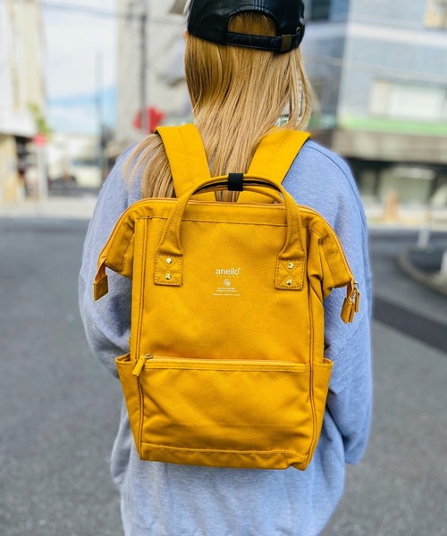 anello(アネロ)の「anello GRANDE/ SPS がばっと開く 口金 バックパック / GU-B3013(バックパック/リュック・レディース・ネイビー/ブルー系その他/ベージュ/ライトグレー/マスタード/ブラック/ピンク/グレー/その他/グレー系その他/ブラック系その他・ONESIZE)」の9枚目の写真