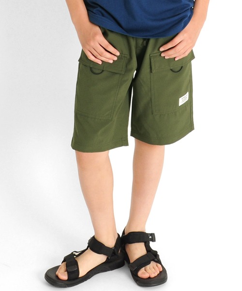 GLAZOS(グラソス)の「さらパン・Wポケットハーフパンツ(その他パンツ・キッズ・ブラック/カーキ・130cm/140cm/150cm/160cm/170cm)」の2枚目の写真