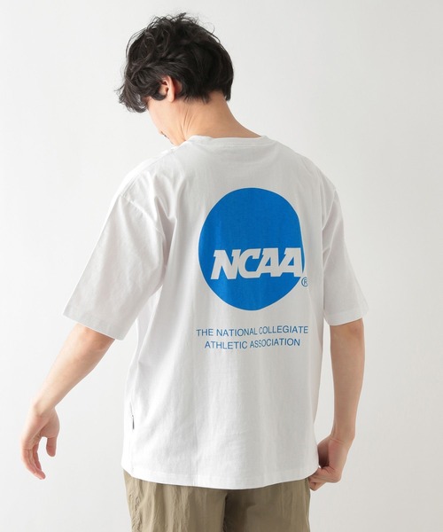 GLOBAL WORK（グローバルワーク）の「WGGW/NCAAﾌﾟﾘﾝﾄT/275109（Tシャツ/カットソー・メンズ・ホワイト/その他/ミント・SMALL/MEDIUM/LARGE）」の2枚目の写真