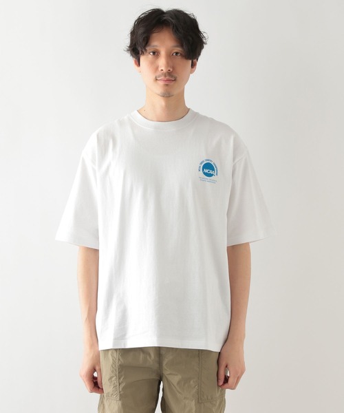 GLOBAL WORK（グローバルワーク）の「WGGW/NCAAﾌﾟﾘﾝﾄT/275109（Tシャツ/カットソー・メンズ・ホワイト/その他/ミント・SMALL/MEDIUM/LARGE）」の4枚目の写真