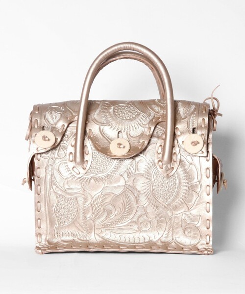 CARVING TRIBES（カービングトライブス）の「MaestraS-MTLC（ハンドバッグ・レディース・シルバー/ピンクゴールド/ゴールド系その他/ホワイト系その他2・FREE）」の4枚目の写真