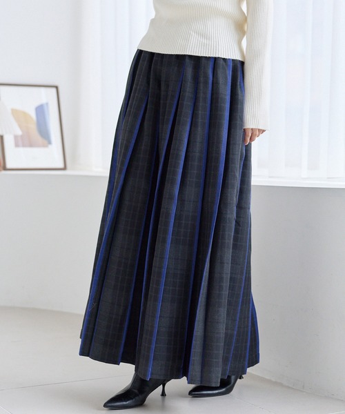 LAVEANGE（ラビアンジェ）の「タータンチェックプリーツスカート