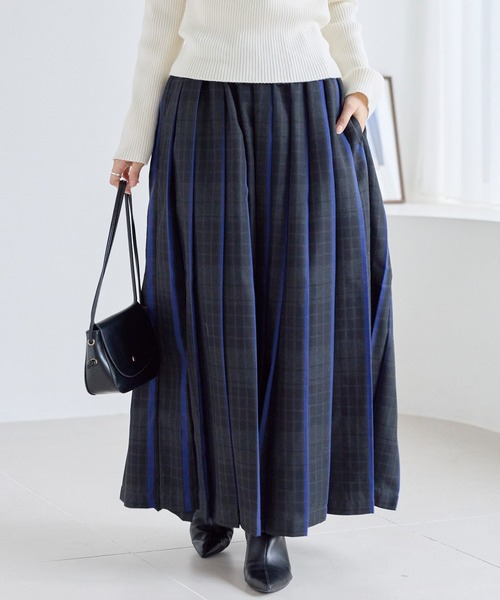 タータンチェックプリーツスカート（スカート）｜LAVEANGE（ラビ