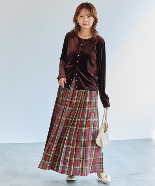 タータンチェックプリーツスカート（スカート）｜LAVEANGE（ラビ