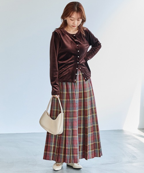 セール】タータンチェックプリーツスカート（スカート）｜LAVEANGE