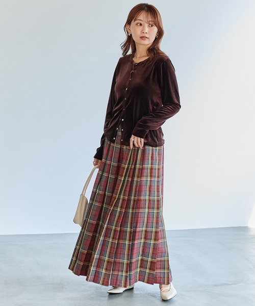 タータンチェックプリーツスカート（スカート）｜LAVEANGE（ラビ