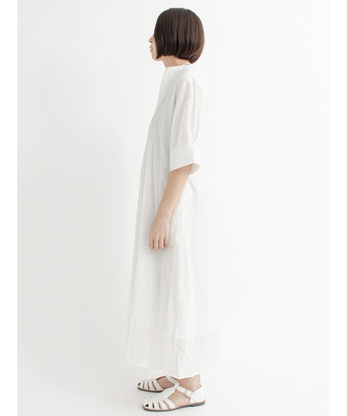 Lugnoncure（ルノンキュール）の「ピンタックワンピース（ワンピース・レディース・オフホワイト/ブルー/ブラック・ﾌﾘ-）」の5枚目の写真