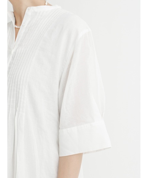 Lugnoncure（ルノンキュール）の「ピンタックワンピース（ワンピース・レディース・オフホワイト/ブルー/ブラック・ﾌﾘ-）」の8枚目の写真