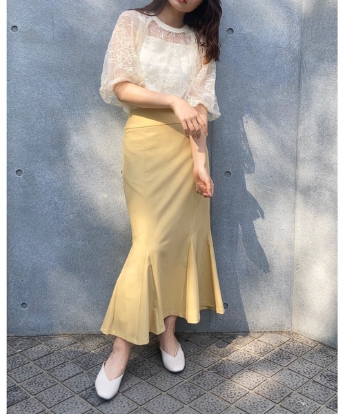 Brownie(ブラウニー)の「Brownie インナーSET フラワーチュール バルーンシアーブラウス(シャツ/ブラウス・レディース・ブラック/ブラウン/アイボリー/グレイッシュブルー・FREE)」の16枚目の写真