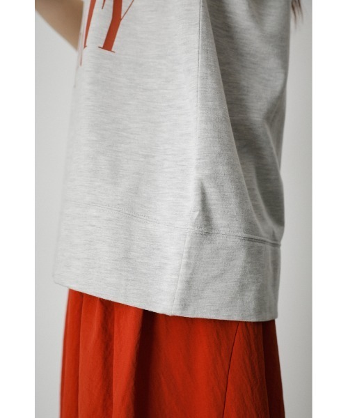 AZUL by moussy（アズールバイマウジー）の「COLLEGE PRINT SLEEVELESS TOPS/カレッジプリントスリーブレストップス（タンクトップ・レディース・チャコールグレー/ベージュ/杢グレー・FREE）」の22枚目の写真