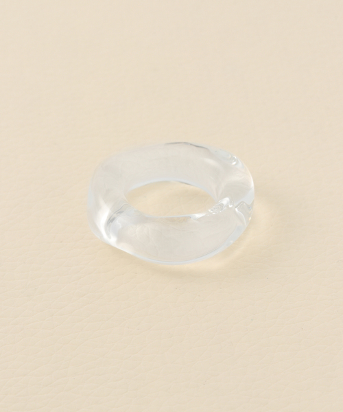 Charles Chaton(シャルルシャトン)の「MA MINETTE glass ring(リング・レディース・ホワイト/ピンク・FREE)」の1枚目の写真