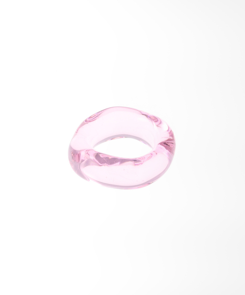 Charles Chaton(シャルルシャトン)の「MA MINETTE glass ring(リング・レディース・ホワイト/ピンク・FREE)」の4枚目の写真