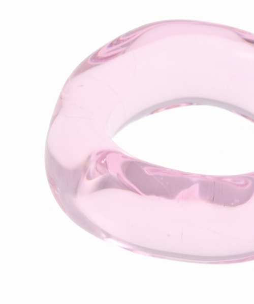 Charles Chaton(シャルルシャトン)の「MA MINETTE glass ring(リング・レディース・ホワイト/ピンク・FREE)」の3枚目の写真