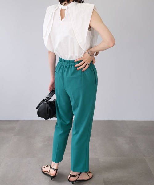 ＡＮＤＪ（アンドジェイ）の「ジョーゼットテーパードパンツ（スラックス・レディース・ブラック/ブルー/ベージュ系その他・M）」の12枚目の写真