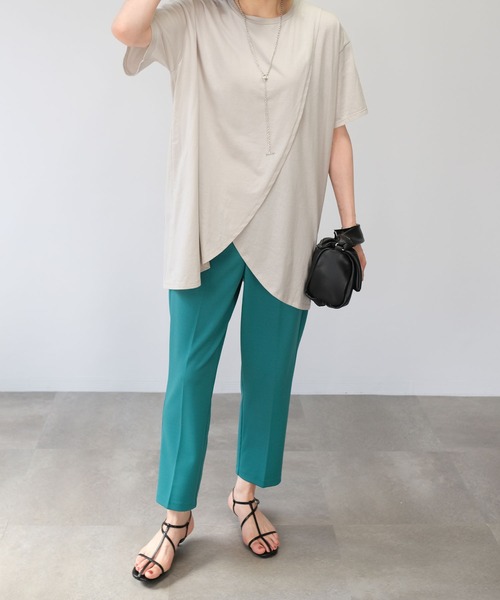 ＡＮＤＪ（アンドジェイ）の「ジョーゼットテーパードパンツ（スラックス・レディース・ブラック/ブルー/ベージュ系その他・M）」の15枚目の写真