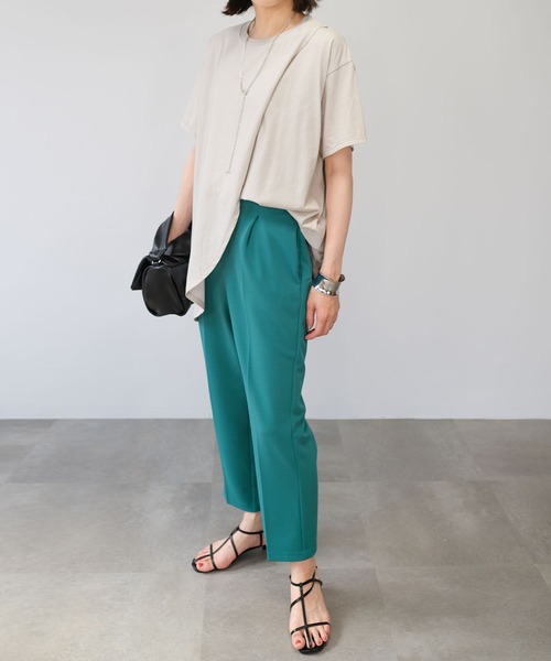 ＡＮＤＪ（アンドジェイ）の「ジョーゼットテーパードパンツ（スラックス・レディース・ブラック/ブルー/ベージュ系その他・M）」の16枚目の写真