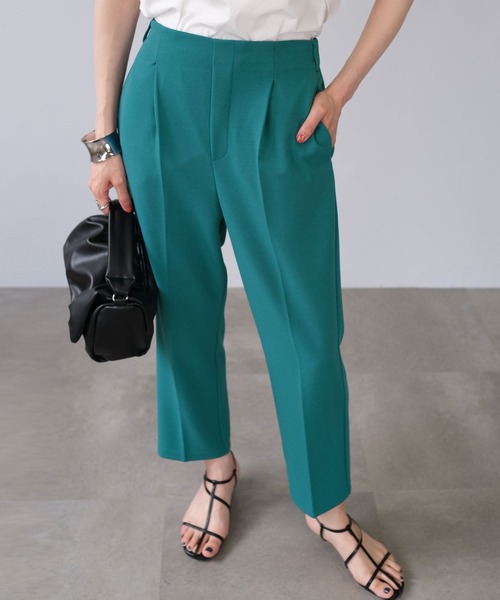 ＡＮＤＪ（アンドジェイ）の「ジョーゼットテーパードパンツ（スラックス・レディース・ブラック/ブルー/ベージュ系その他・M）」の17枚目の写真