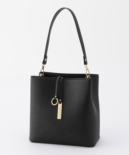 MONO　COMME CA（モノコムサ）の「ロゴプレートミニバッグ（ハンドバッグ・レディース・ブラック/モカ/グレイッシュベージュ・FREE）」の21枚目の写真