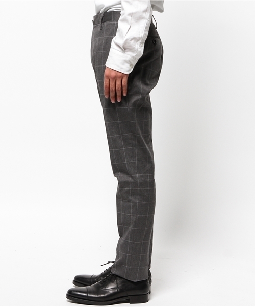 EDIFICE（エディフィス）の「◇コットンウィンドゥペン スリムテーパードパンツ（スラックス・メンズ・グレー/ホワイト/ネイビー・46/48/42/44/50）」の11枚目の写真