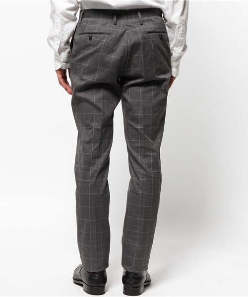 EDIFICE（エディフィス）の「◇コットンウィンドゥペン スリムテーパードパンツ（スラックス・メンズ・グレー/ホワイト/ネイビー・46/48/42/44/50）」の12枚目の写真