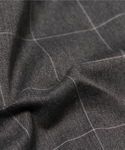 EDIFICE（エディフィス）の「◇コットンウィンドゥペン スリムテーパードパンツ（スラックス・メンズ・グレー/ホワイト/ネイビー・46/48/42/44/50）」の9枚目の写真