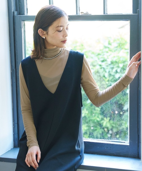 セール】＼新色登場／シースルーストレッチトップス（Tシャツ