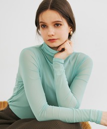 coca（coca） | ＼新色登場／シースルーストレッチトップス(Tシャツ/カットソー)