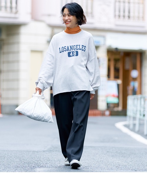 coca（coca）（コカ）の「＼新色登場／シースルーストレッチトップス（Tシャツ/カットソー・レディース・ブラック/ブラウン/ピンク/オレンジ/グリーン/アイボリー/ライトピンク/カーキ/ライトブルー・M/L）」の12枚目の写真