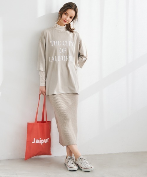 coca（coca）（コカ）の「＼新色登場／シースルーストレッチトップス（Tシャツ/カットソー・レディース・ブラック/ブラウン/ピンク/オレンジ/グリーン/アイボリー/ライトピンク/カーキ/ライトブルー・M/L）」の21枚目の写真