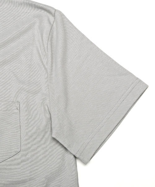 LUXSTYLE(ラグスタイル)の「無地ポケット付きVネック半袖Tシャツ(Tシャツ/カットソー・メンズ・ブラック/ネイビー/グレー/イエロー系その他/ライトピンク/ホワイト/ピンク系その他/カーキ・L/M/XL)」の18枚目の写真