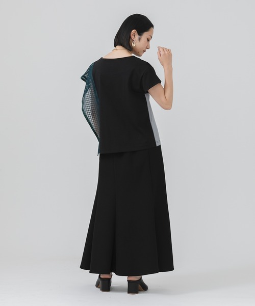 DOLLUPOOPS（ドールアップウップス）の「doll up oops アシメパッチワークプルオーバー（Tシャツ/カットソー・レディース・ブラック/カーキ・FREE）」の13枚目の写真