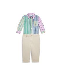 POLO RALPH LAUREN CHILDRENSWEAR（ポロ ラルフ ローレン チルドレンズウェア）の「オックスフォード ファン シャツ＆チノ パンツ セット（ベビーギフト・キッズ）」