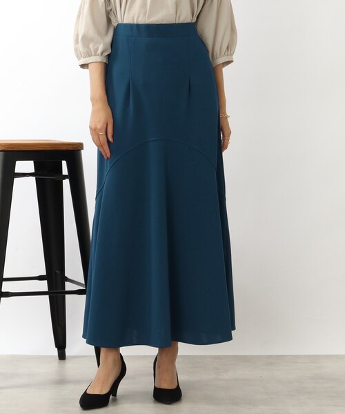 DRESKIP（ドレスキップ）の「◆変形切替ロングマ－メイドスカート（スカート・レディース・ライトブルー/ブラック/サンドベージュ/パープル系・02/03）」の5枚目の写真