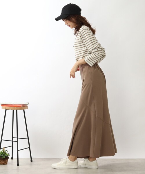 DRESKIP（ドレスキップ）の「◆変形切替ロングマ－メイドスカート（スカート・レディース・ライトブルー/ブラック/サンドベージュ/パープル系・02/03）」の15枚目の写真