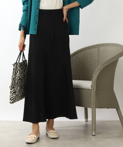 DRESKIP（ドレスキップ）の「◆変形切替ロングマ－メイドスカート（スカート・レディース・ライトブルー/ブラック/サンドベージュ/パープル系・02/03）」の18枚目の写真