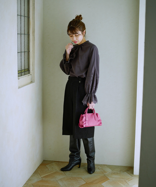 La TOTALITE（ラトータリテ）の「エンブロイダリースリーブブラウス（シャツ/ブラウス・レディース・ホワイト/ブラック系その他・FREE）」の18枚目の写真