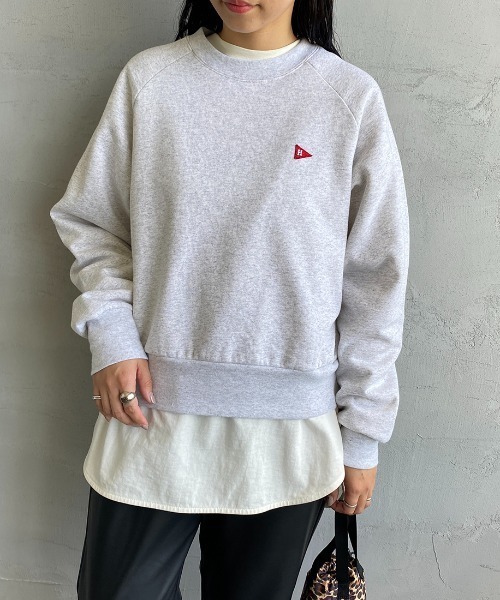 Healthknit（ヘルスニット）の「[HEALTHKNIT/ヘルスニット] 別注 ショート丈 クラシックラグランスリーブスウェット（スウェット・レディース・ブラック/アッシュグレー/ブラウン/パープル/レッド・F）」の22枚目の写真