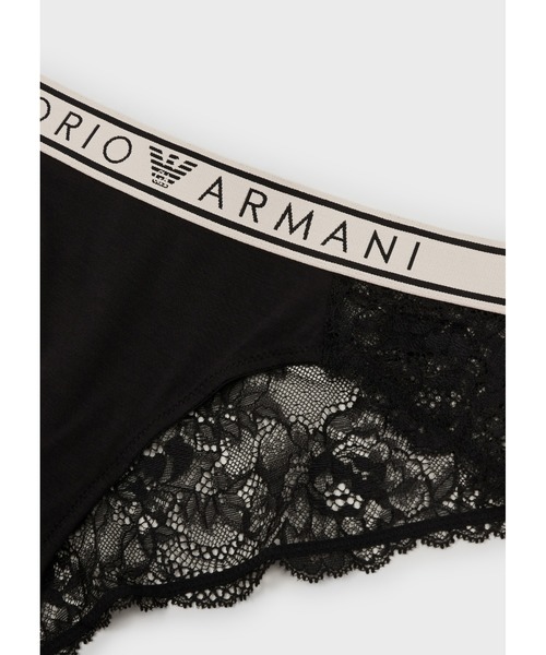 EMPORIO ARMANI アルマーニ ロゴ レース ショーツ ストレッチ EMPORIO ARMANI ロゴ レース ショーツ 無地 国内発送 関税込