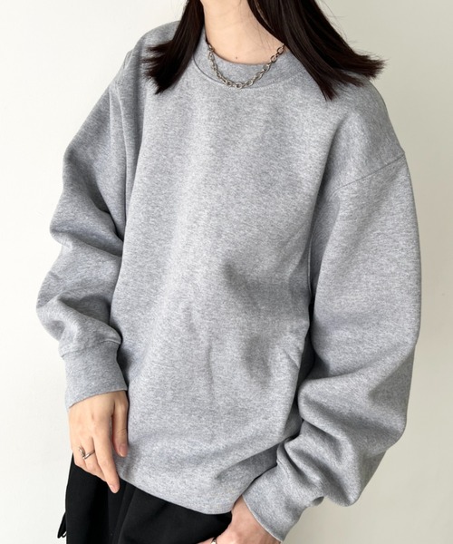 PRO CLUB （プロクラブ）の「PROCLUB(プロクラブ)/スーパーヘビーウェイト 13オンス クルーネック ビッグ スウェットプルオーバー/Heavyweight Crew Neck Fleece Pullover Sweatshirt（スウェット・メンズ・カーキ/ブラック/グレー/ホワイト/ブラウン/チャコールグレー・M/L/XL/XXL/S）」の4枚目の写真