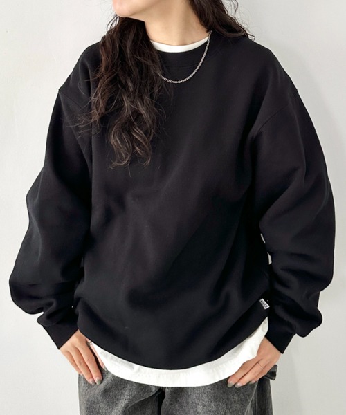 PRO CLUB （プロクラブ）の「PROCLUB(プロクラブ)/スーパーヘビーウェイト 13オンス クルーネック ビッグ スウェットプルオーバー/Heavyweight Crew Neck Fleece Pullover Sweatshirt（スウェット・メンズ・カーキ/ブラック/グレー/ホワイト/ブラウン/チャコールグレー・M/L/XL/XXL/S）」の14枚目の写真