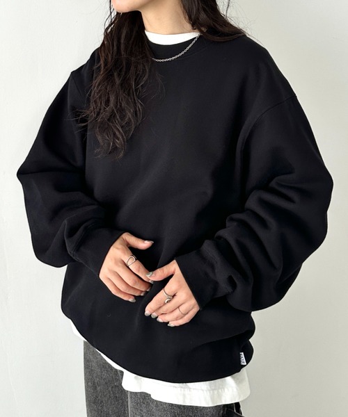 PRO CLUB （プロクラブ）の「PROCLUB(プロクラブ)/スーパーヘビーウェイト 13オンス クルーネック ビッグ スウェットプルオーバー/Heavyweight Crew Neck Fleece Pullover Sweatshirt（スウェット・メンズ・カーキ/ブラック/グレー/ホワイト/ブラウン/チャコールグレー・M/L/XL/XXL/S）」の17枚目の写真