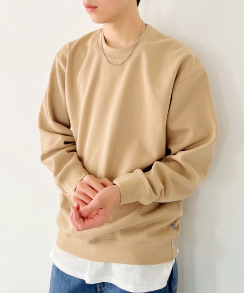 PRO CLUB （プロクラブ）の「PROCLUB(プロクラブ)/スーパーヘビーウェイト 13オンス クルーネック ビッグ スウェットプルオーバー/Heavyweight Crew Neck Fleece Pullover Sweatshirt（スウェット・メンズ・カーキ/ブラック/グレー/ホワイト/ブラウン/チャコールグレー・M/L/XL/XXL/S）」の7枚目の写真