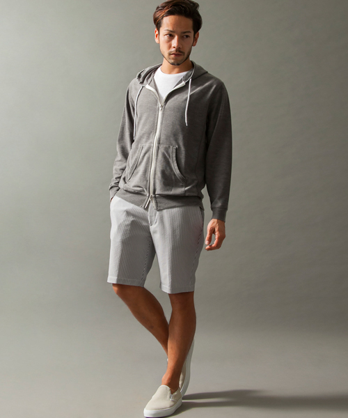 BEAUTY&YOUTH UNITED ARROWS（ビューティーアンドユースユナイテッドアローズ）の「BY ヘザー ジップパーカー◆（パーカー・メンズ・ダークグレー/ライトブルー/ロイヤルブルー・X-LARGE/SMALL/MEDIUM/LARGE）」の4枚目の写真