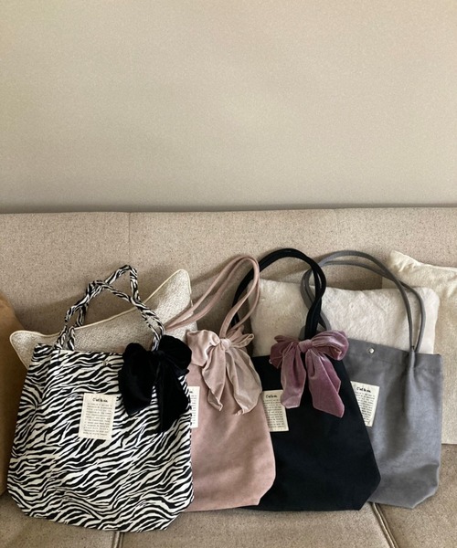 Me%（ミィパーセント）の「アソートタックトート（トートバッグ・レディース・ブラック/グレー/ピンク/その他1・FREE）」の16枚目の写真