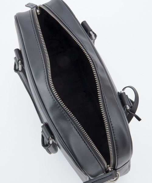 forksy.（フォルクシー）の「【forksy.】フェイクレザースクエアボストン（ボストンバッグ・レディース・ブラウン/ブラック・FREE）」の16枚目の写真