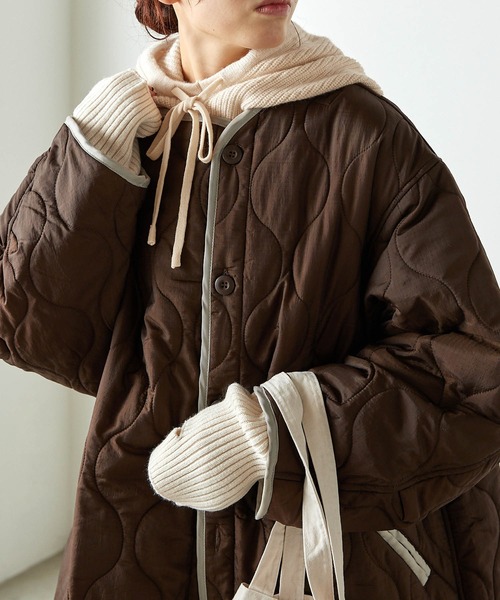 forksy.（フォルクシー）の「【forksy.】ニットフードバラクラバ（ニットキャップ/ビーニー・レディース・グレー/ブラック/アイボリー/ベージュ・FREE）」の6枚目の写真