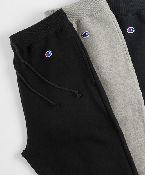 Champion(チャンピオン)の「【Champion/チャンピオン】ワンポイント スウェットリブパンツ/リラックスパンツ(スウェットパンツ・メンズ・グレー/ネイビー/ブラック/オートミール/グリーン・XL/M/L)」の6枚目の写真