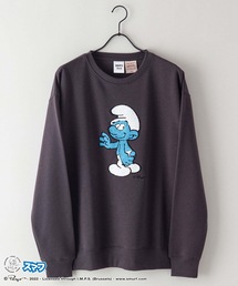 OUTDOOR PRODUCTS | 【OUTDOOR PRODUCTS/アウトドアプロダクツ】【SMURFS/スマーフ】コラボ 裏起毛 ビッグシルエット クルー スウェット トレーナー(スウェット)